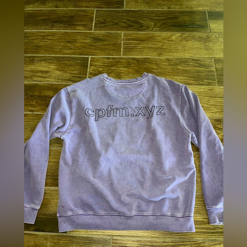 Cactus Plant Flea Market x Union "I Like You You're Different" Crewneck Purple - Picture 3 of 7